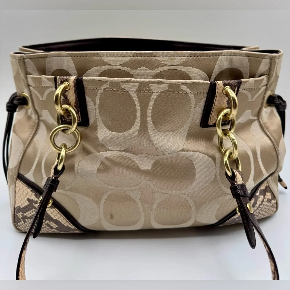Coach Colette Signature Satchel / Carryall | Very Good Condition